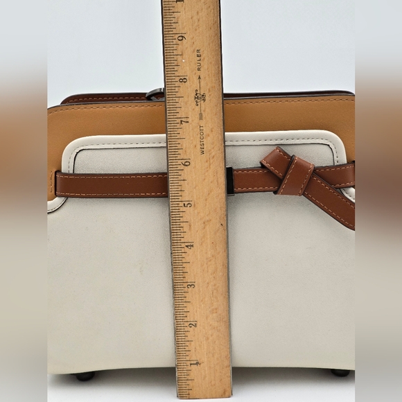 Coach 1941 Glovetanned Leather Tate Carryall In Colorblock - Picture 16 of 16